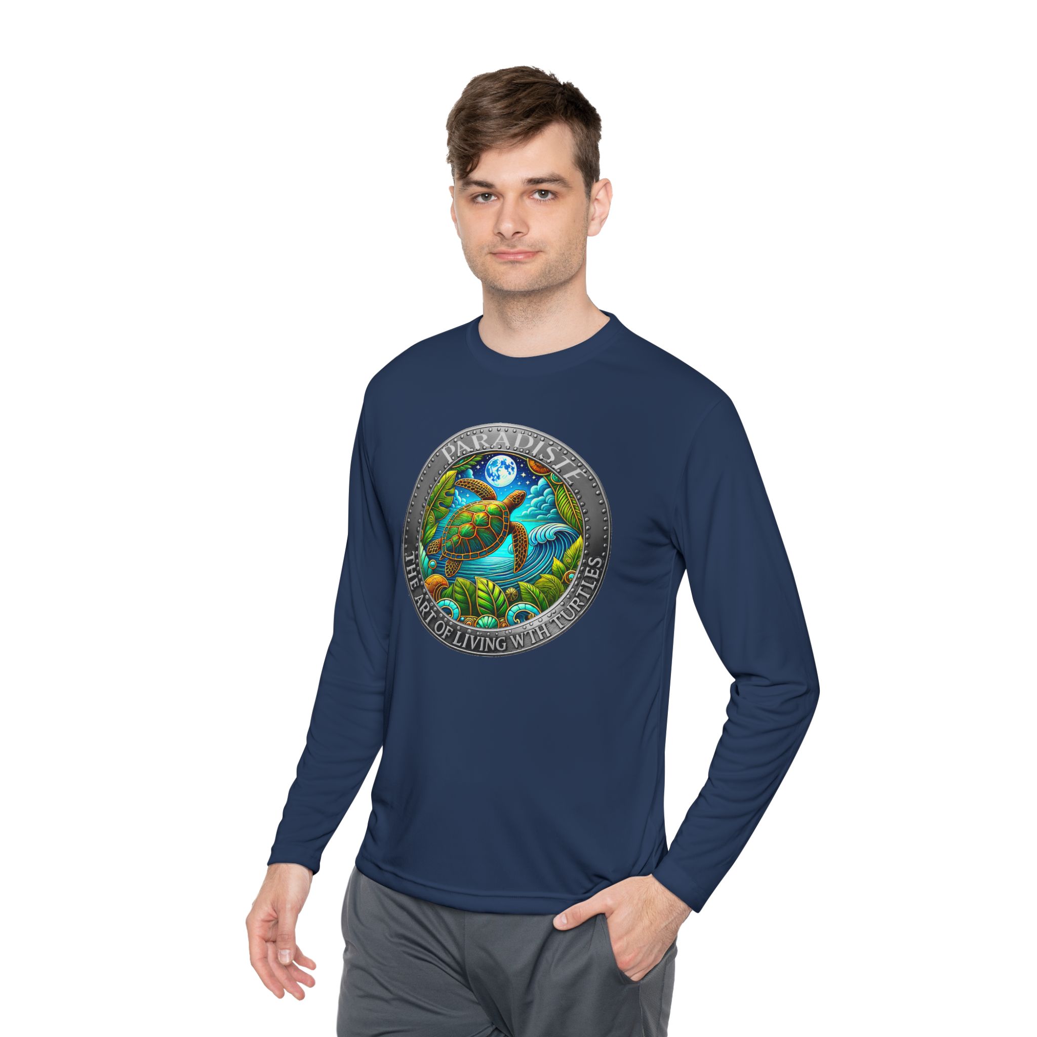 The Art of Living with Turtles Paradiste.com Long Sleeve Tee for Nature Lovers. - Image 67