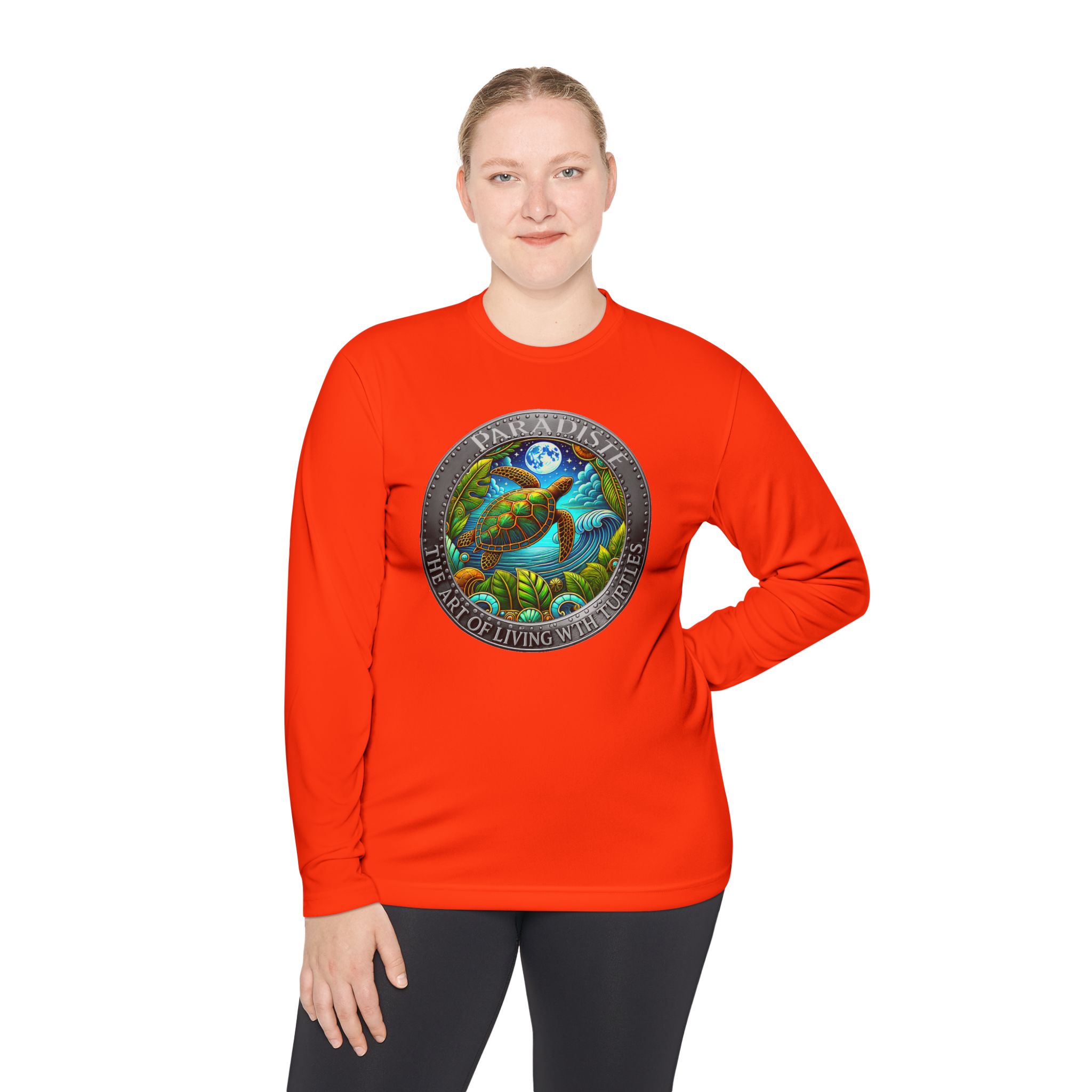 The Art of Living with Turtles Paradiste.com Long Sleeve Tee for Nature Lovers. - Image 12