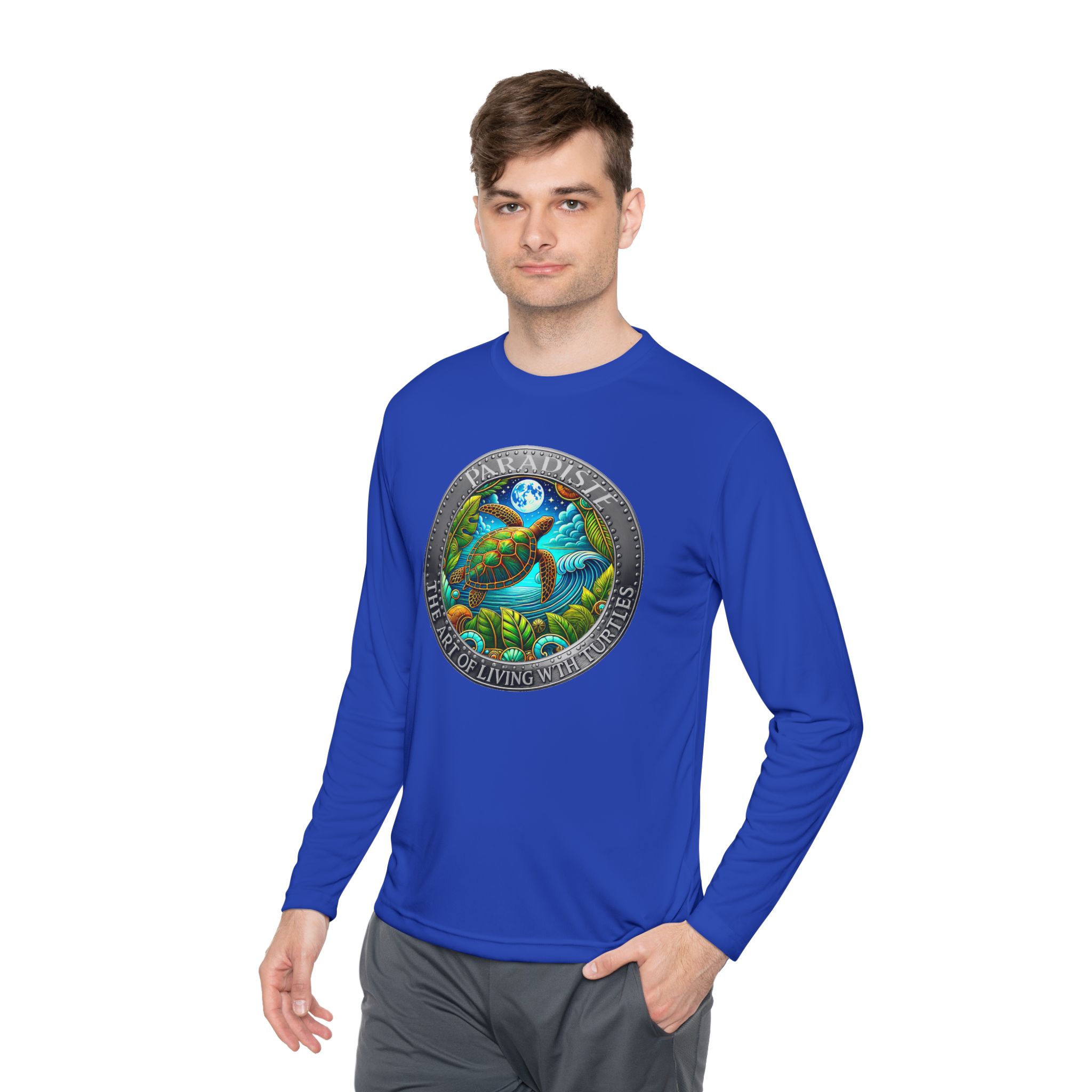 The Art of Living with Turtles Paradiste.com Long Sleeve Tee for Nature Lovers. - Image 63