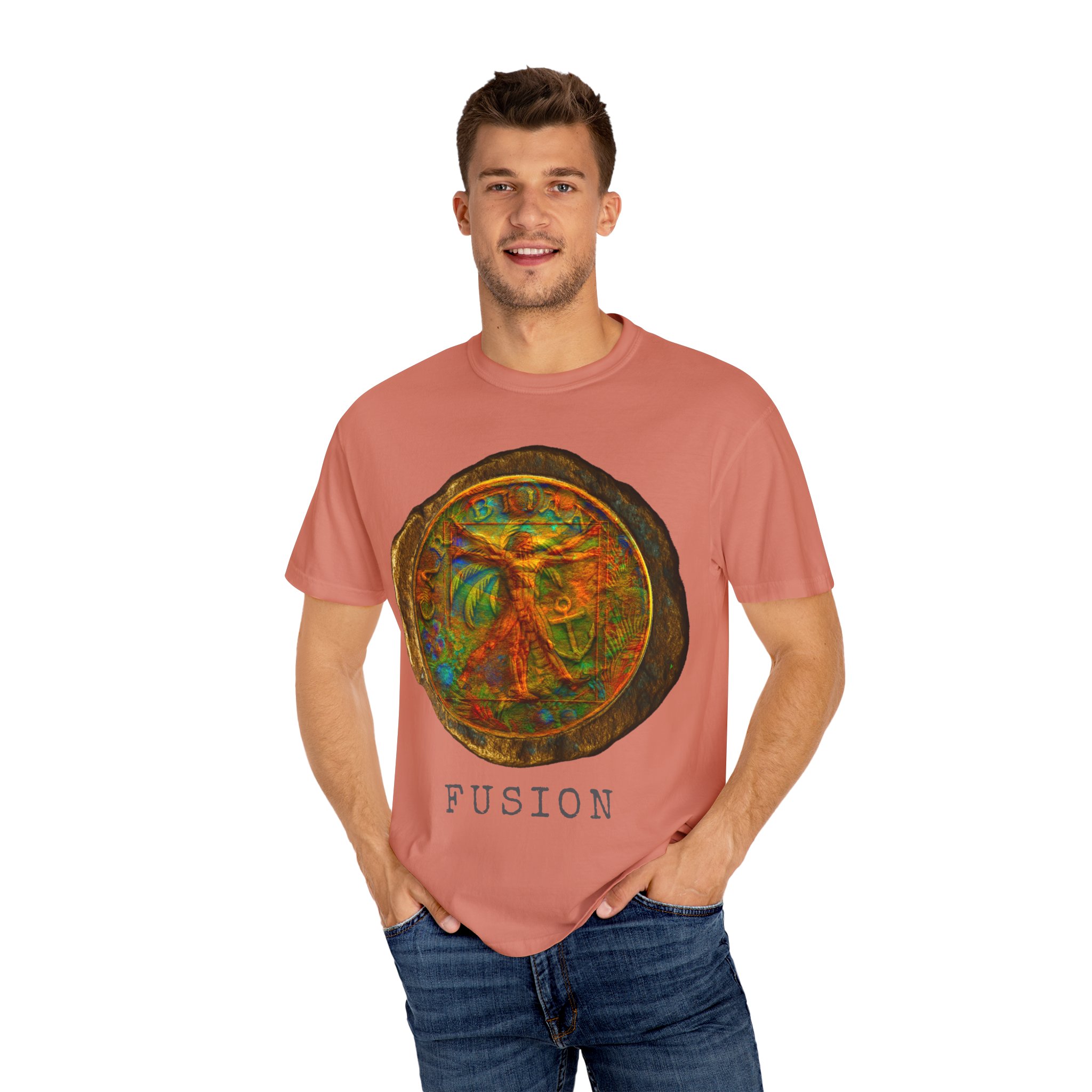 The Lost Medallion of Fusion Unisex T-Shirt, Colorful Gift, Trendy Casual Wear, Festival Clothing, Summer Style - Image 12