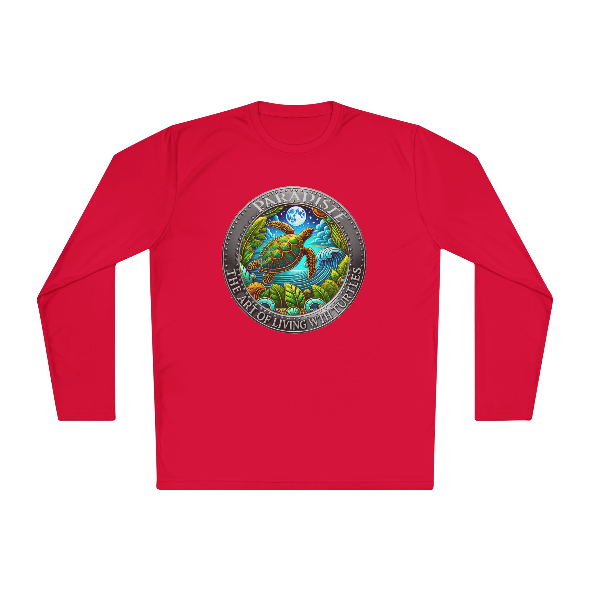 The Art of Living with Turtles Paradiste.com Long Sleeve Tee for Nature Lovers. - Image 77