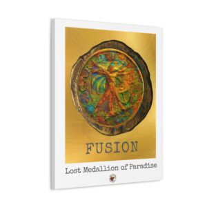Canvas Art Print - FUSION: Lost Medallion of Paradise RARE Artwork By Living Incognito (NFT included)