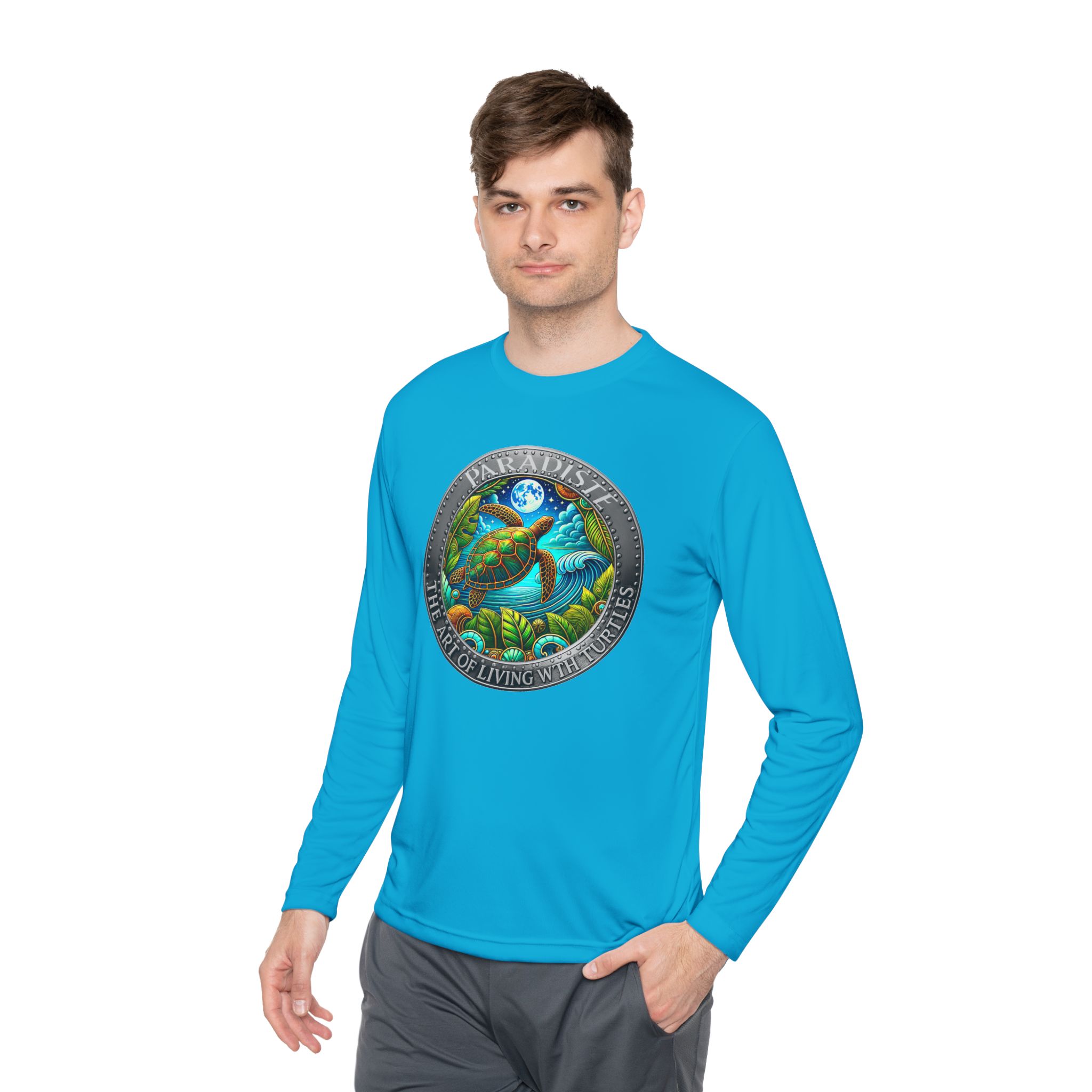 The Art of Living with Turtles Paradiste.com Long Sleeve Tee for Nature Lovers. - Image 55