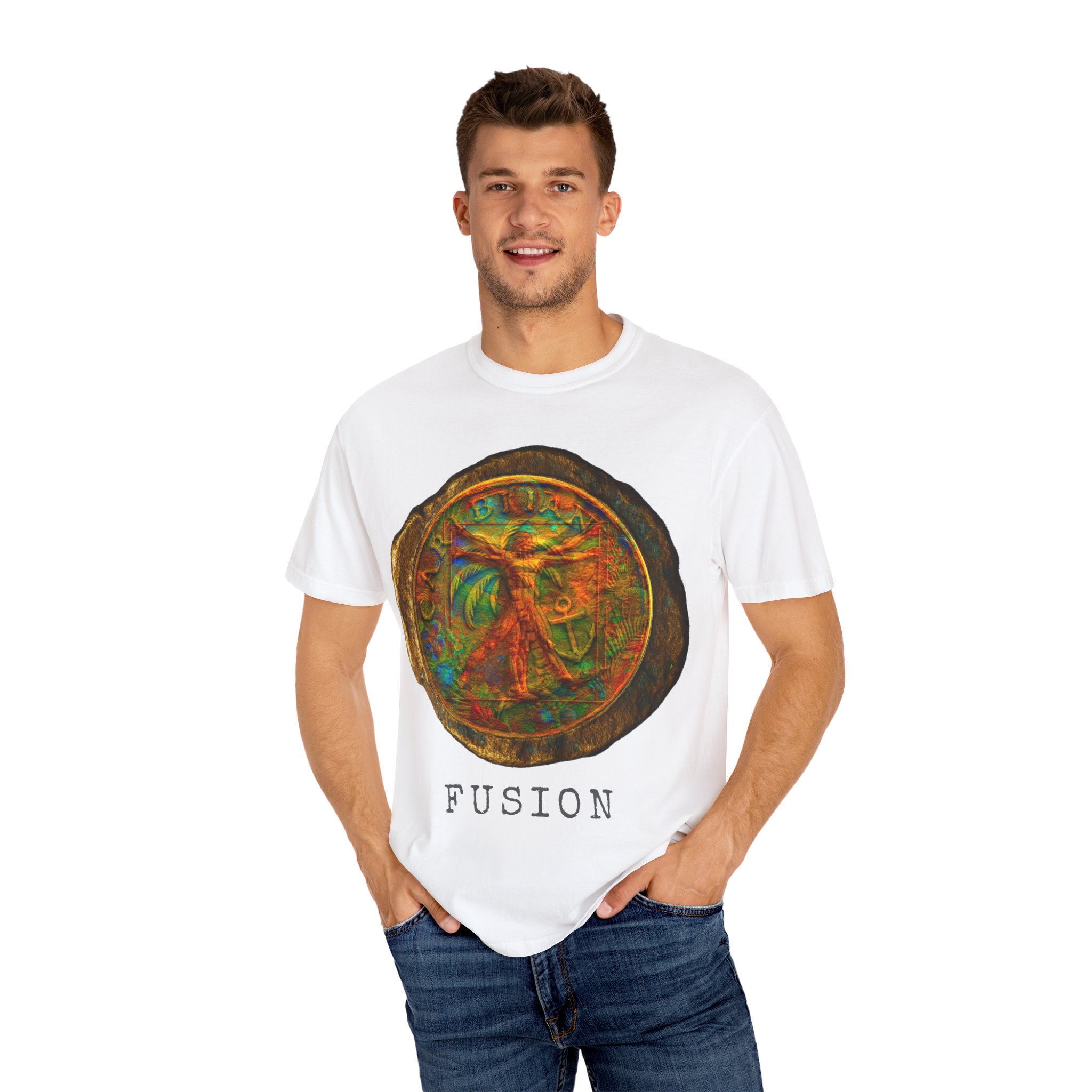 The Lost Medallion of Fusion Unisex T-Shirt, Colorful Gift, Trendy Casual Wear, Festival Clothing, Summer Style - Image 4