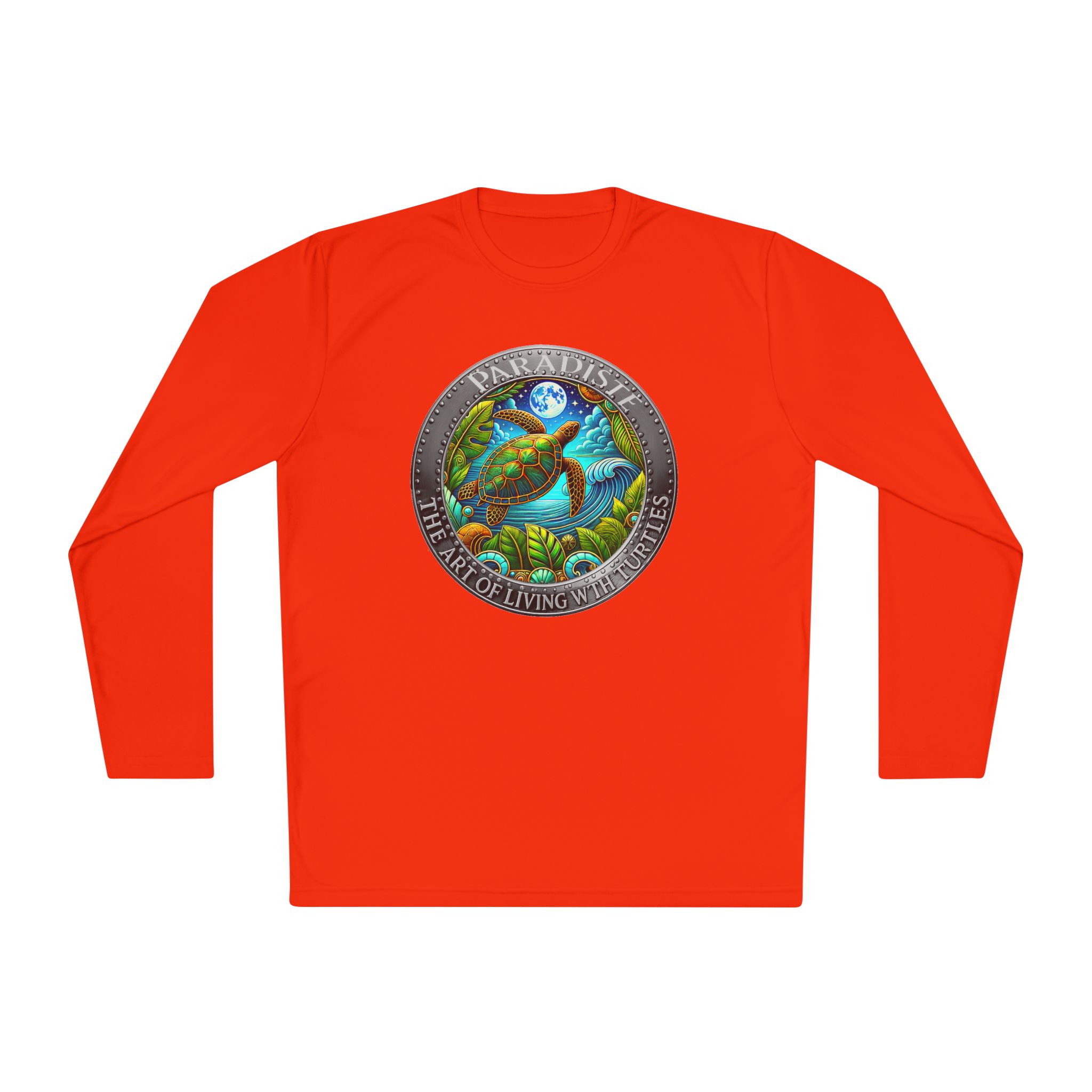 The Art of Living with Turtles Paradiste.com Long Sleeve Tee for Nature Lovers. - Image 29