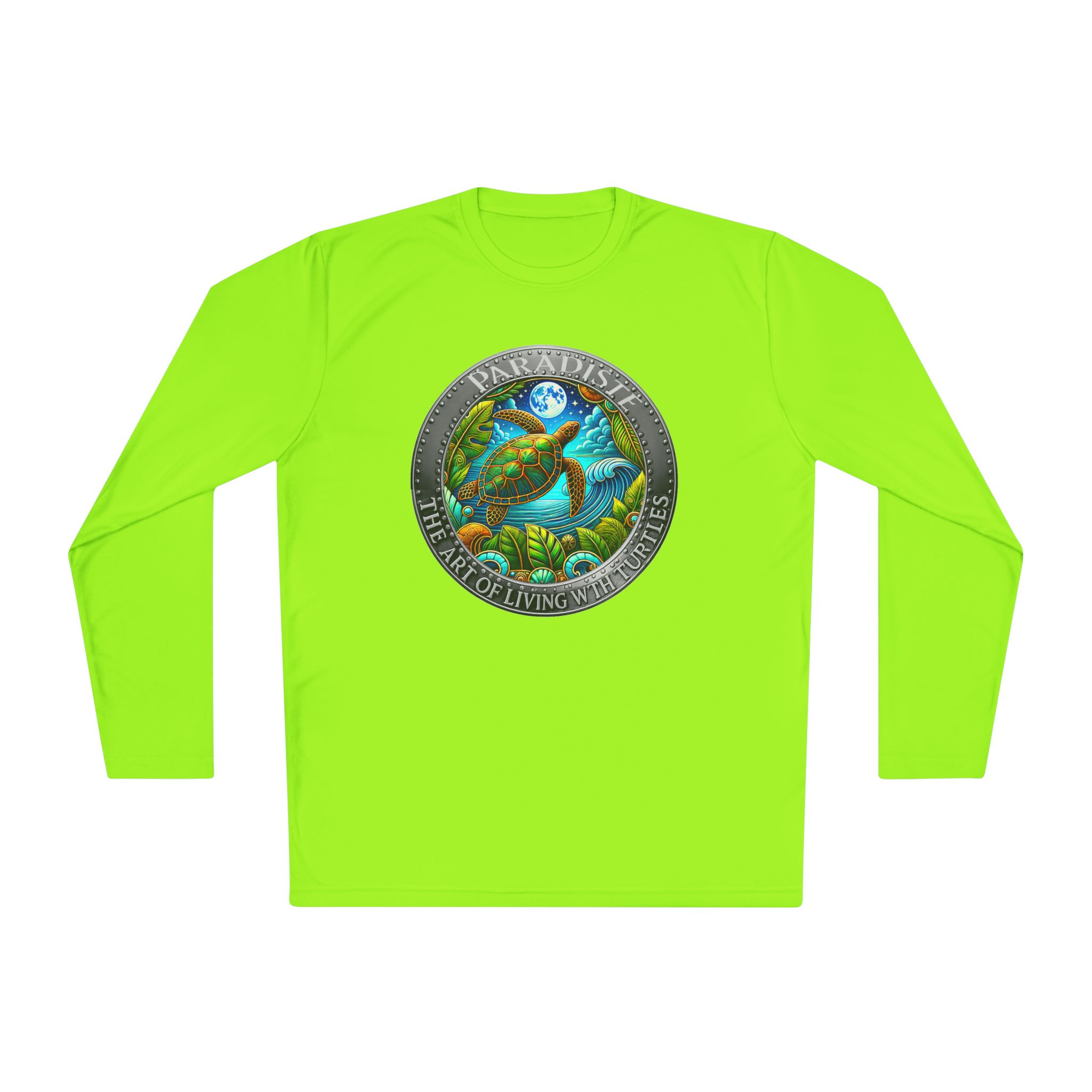 The Art of Living with Turtles Paradiste.com Long Sleeve Tee for Nature Lovers. - Image 45