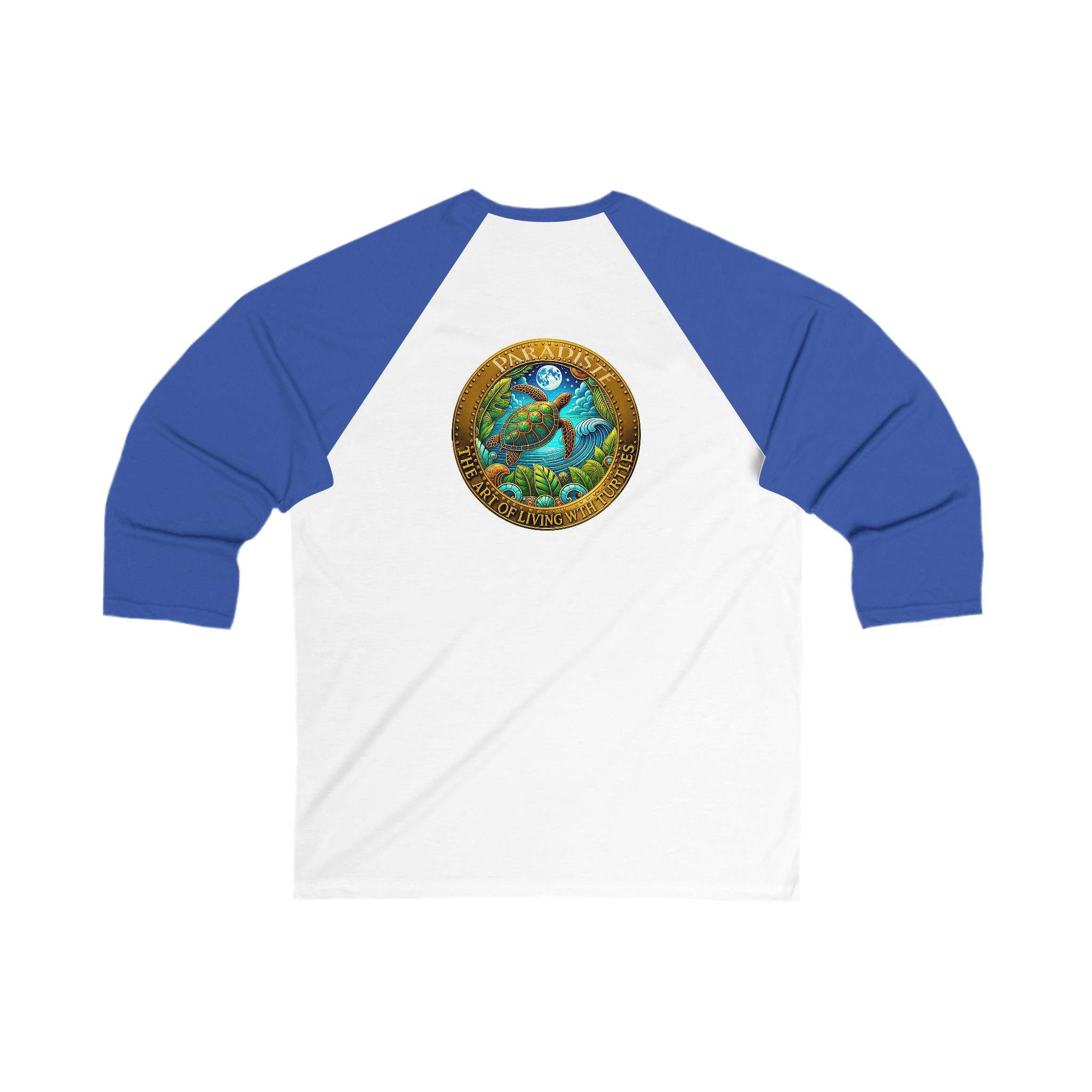 Team Turtle Eco-Friendly Nature Baseball Tee, Unisex 3/4 Sleeve Tee, Sustainable Fashion - Image 6