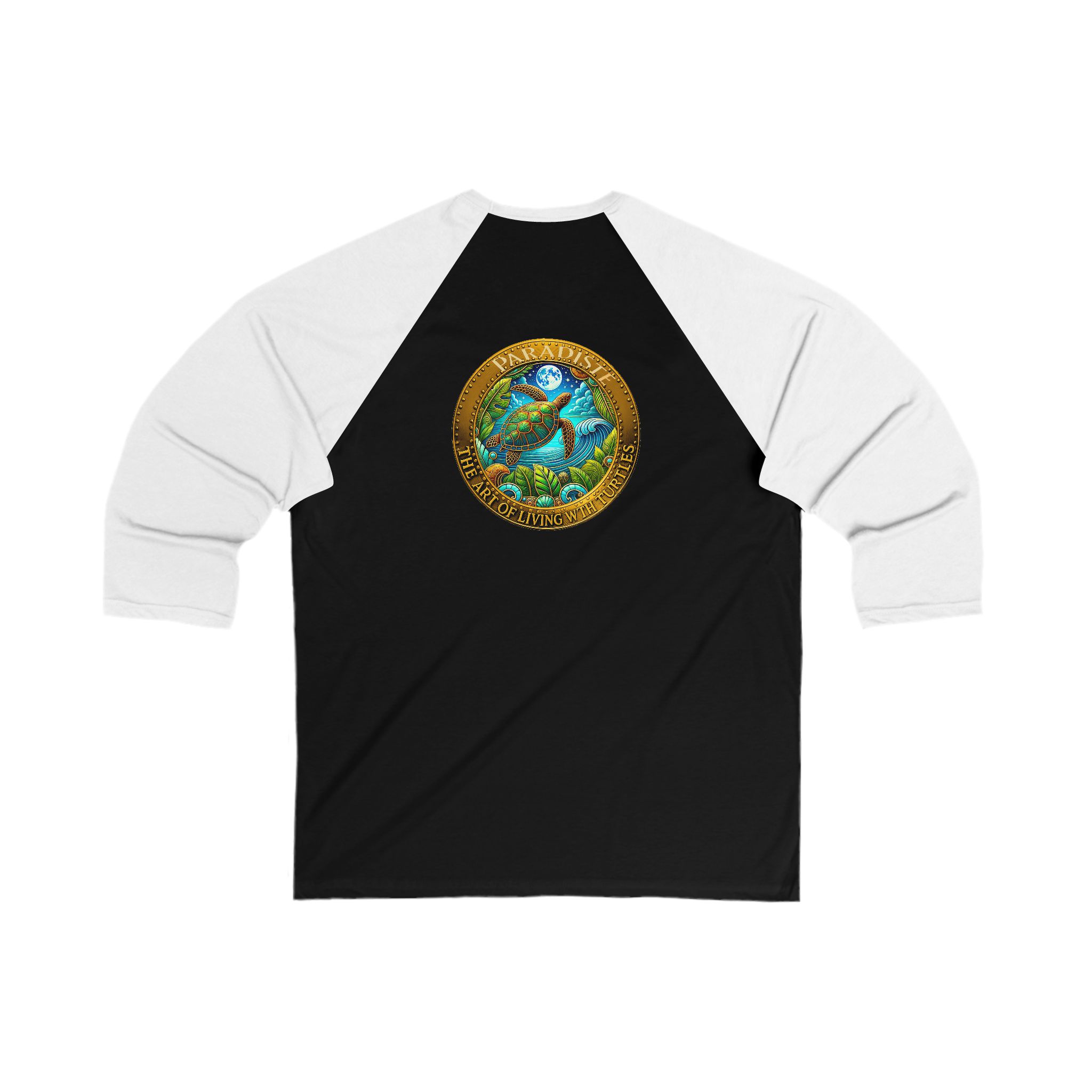 Team Turtle Eco-Friendly Nature Baseball Tee, Unisex 3/4 Sleeve Tee, Sustainable Fashion - Image 8