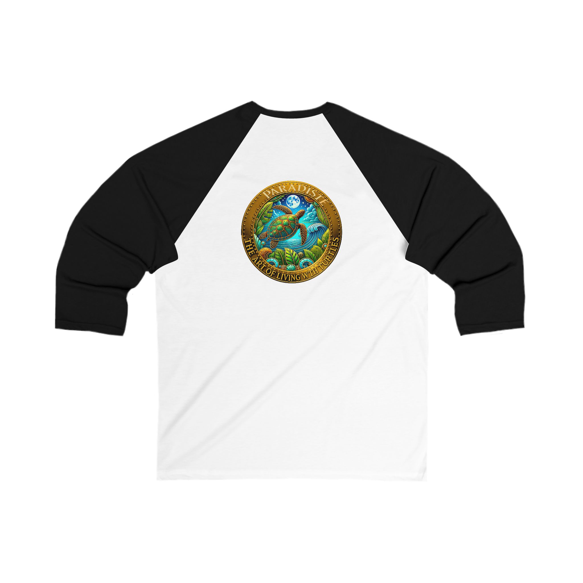 Team Turtle Eco-Friendly Nature Baseball Tee, Unisex 3/4 Sleeve Tee, Sustainable Fashion - Image 10