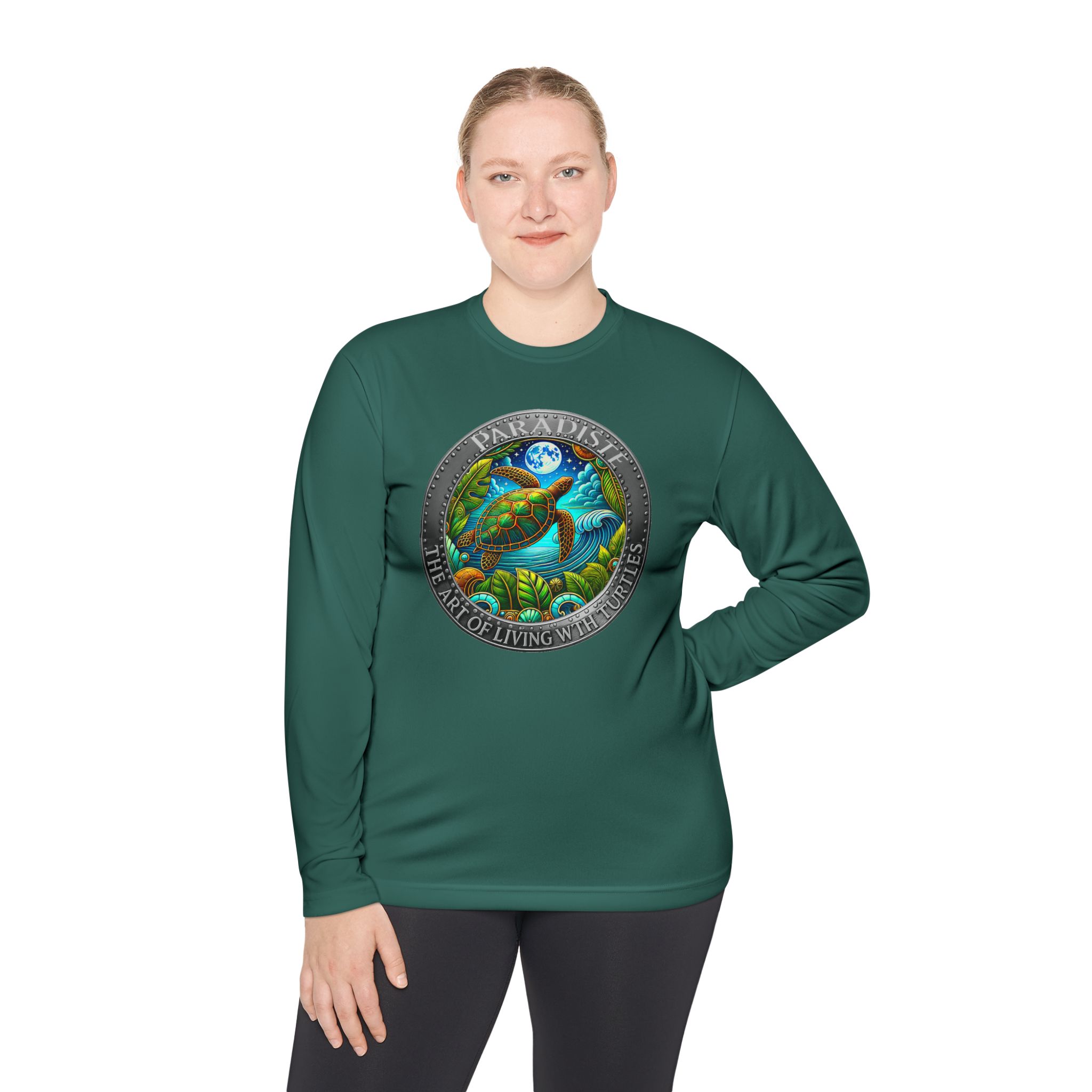 The Art of Living with Turtles Paradiste.com Long Sleeve Tee for Nature Lovers. - Image 52