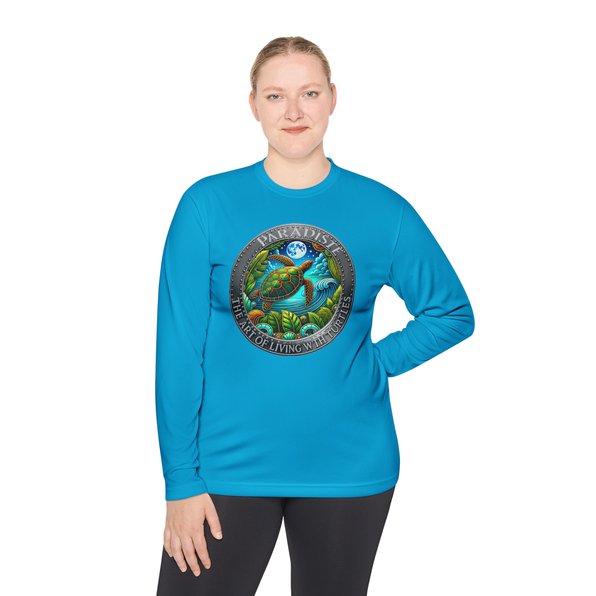 The Art of Living with Turtles Paradiste.com Long Sleeve Tee for Nature Lovers. - Image 56