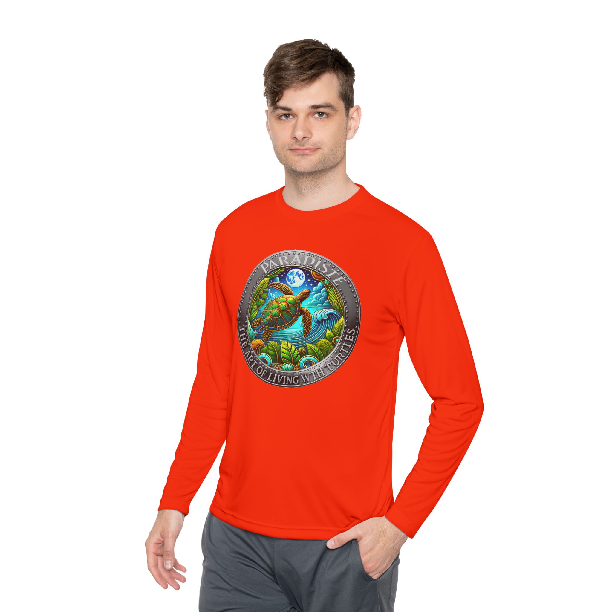 The Art of Living with Turtles Paradiste.com Long Sleeve Tee for Nature Lovers. - Image 31