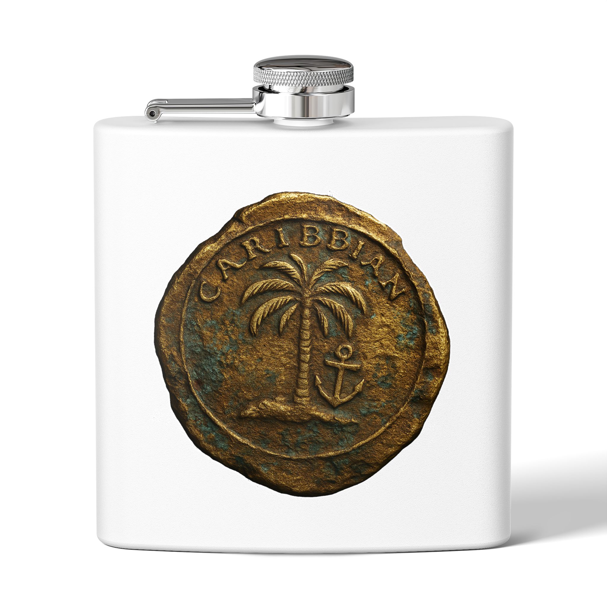 Every Pirate Needs a Flask Caribbean Themed Stainless Steel Flask, Perfect for Parties, and Adventures