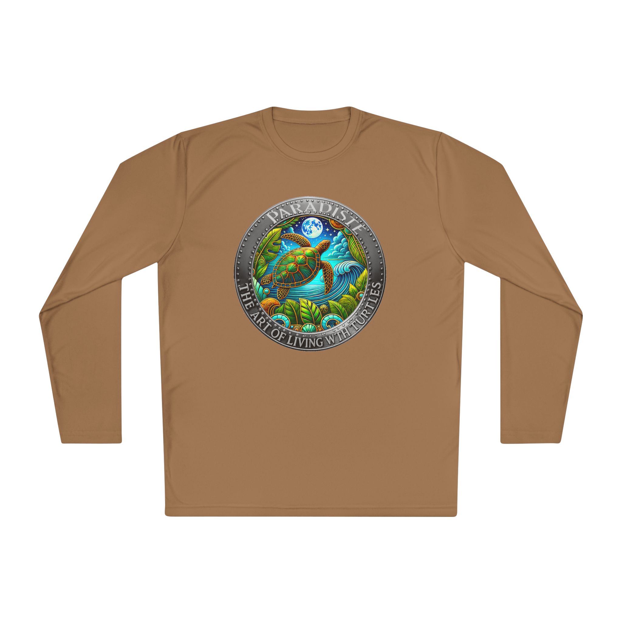 The Art of Living with Turtles Paradiste.com Long Sleeve Tee for Nature Lovers. - Image 33
