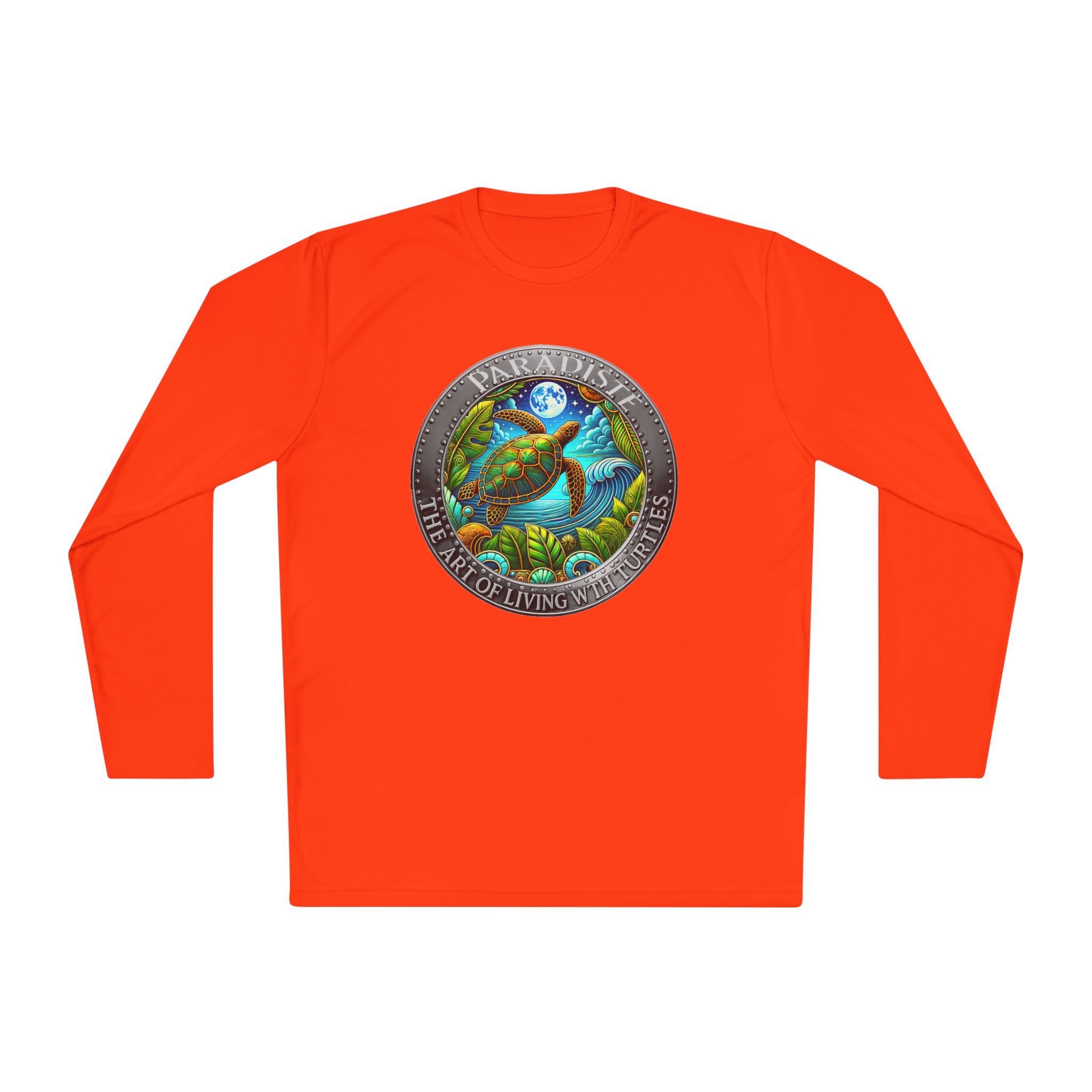 The Art of Living with Turtles Paradiste.com Long Sleeve Tee for Nature Lovers. - Image 9