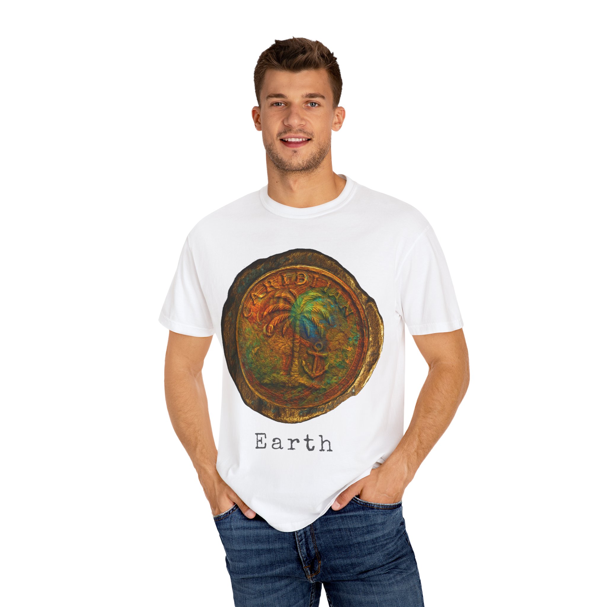 The Lost Medallion of the Earth Unisex T-Shirt, Colorful Gift, Trendy Casual Wear, Festival Clothing, Summer Style. - Image 4
