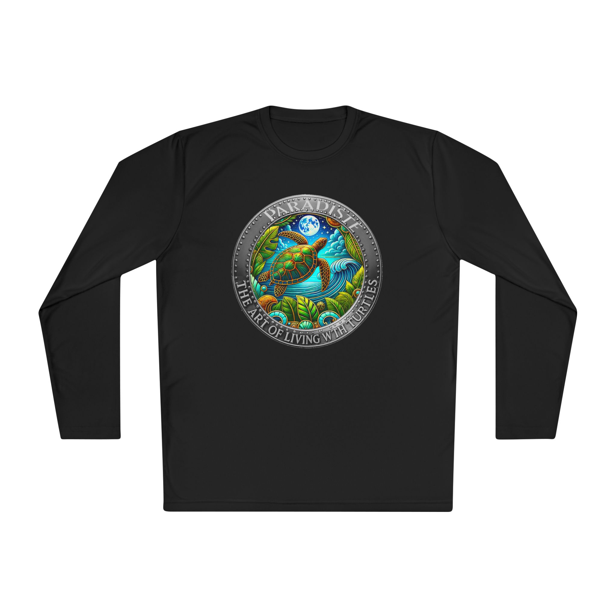 The Art of Living with Turtles Paradiste.com Long Sleeve Tee for Nature Lovers. - Image 17