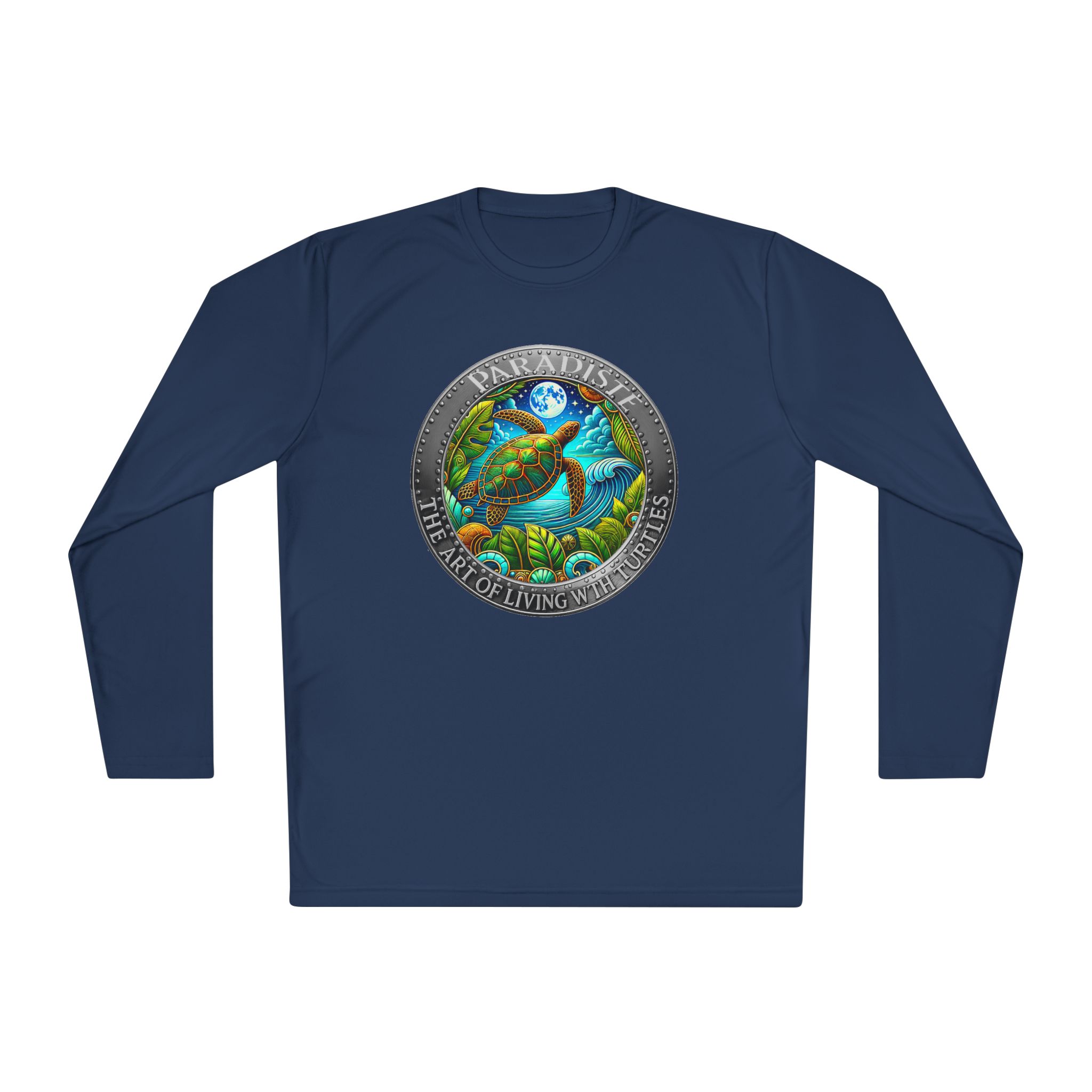 The Art of Living with Turtles Paradiste.com Long Sleeve Tee for Nature Lovers. - Image 65
