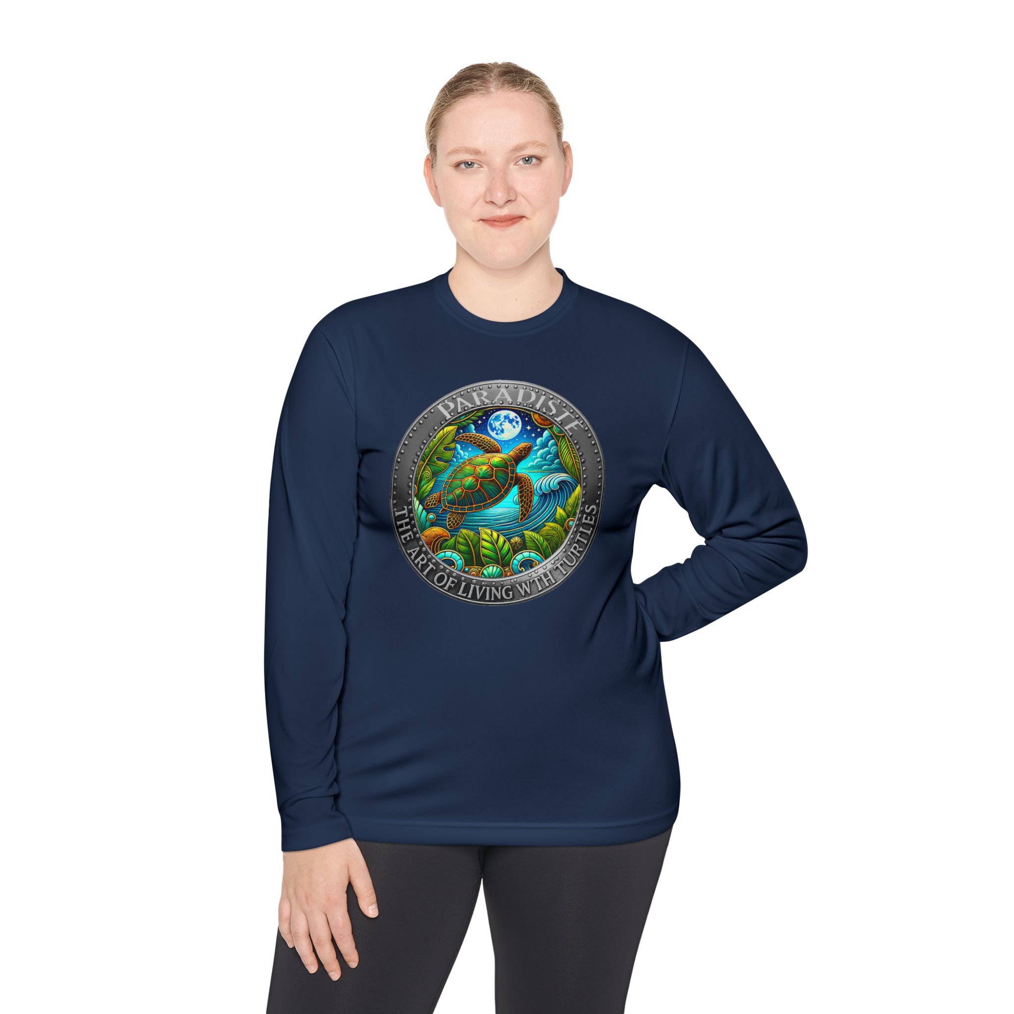 The Art of Living with Turtles Paradiste.com Long Sleeve Tee for Nature Lovers. - Image 68