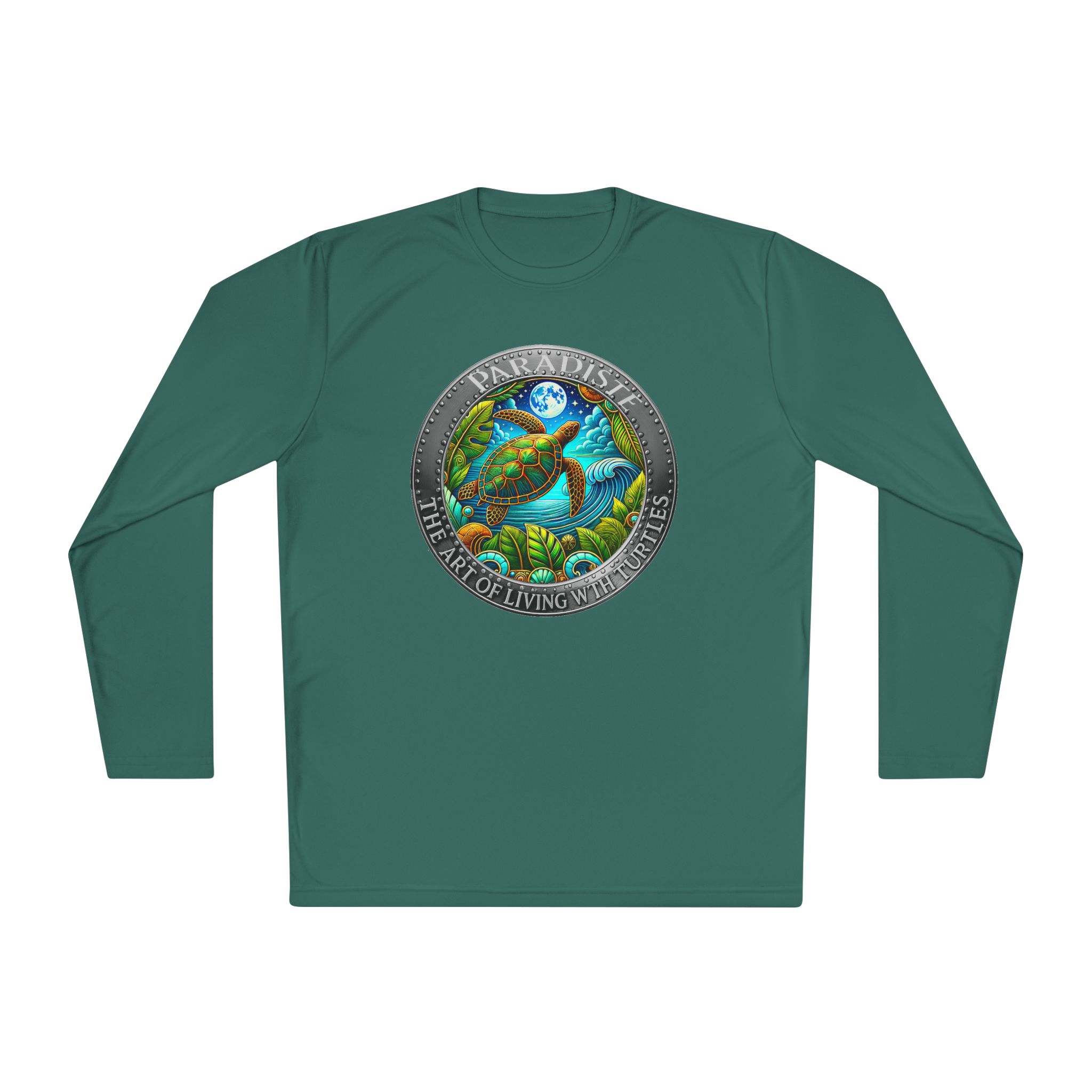 The Art of Living with Turtles Paradiste.com Long Sleeve Tee for Nature Lovers. - Image 49