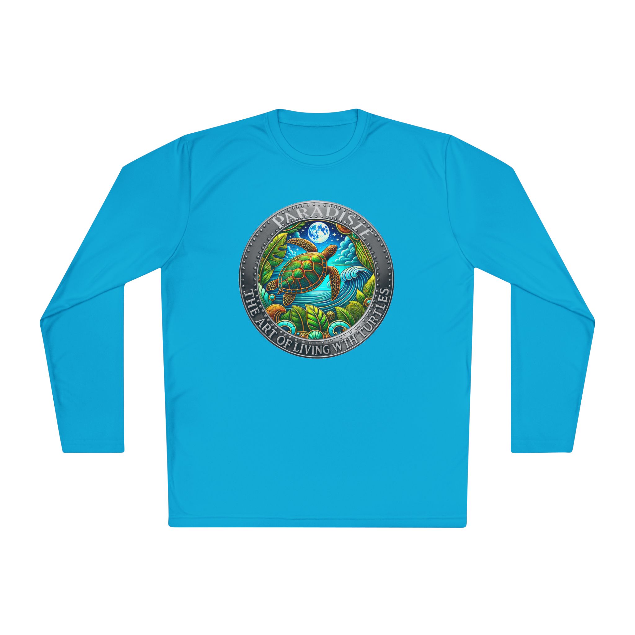 The Art of Living with Turtles Paradiste.com Long Sleeve Tee for Nature Lovers. - Image 53