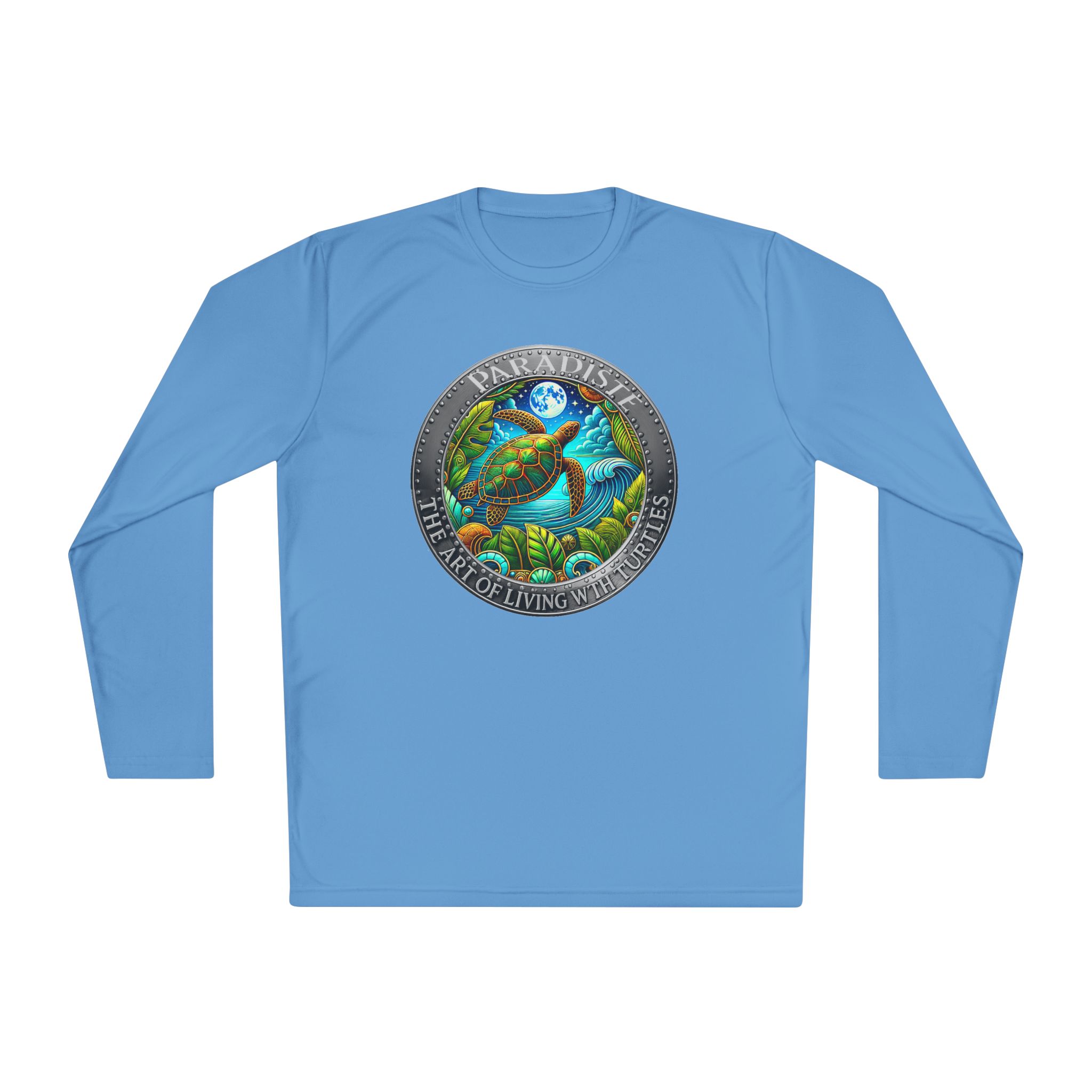 The Art of Living with Turtles Paradiste.com Long Sleeve Tee for Nature Lovers. - Image 57