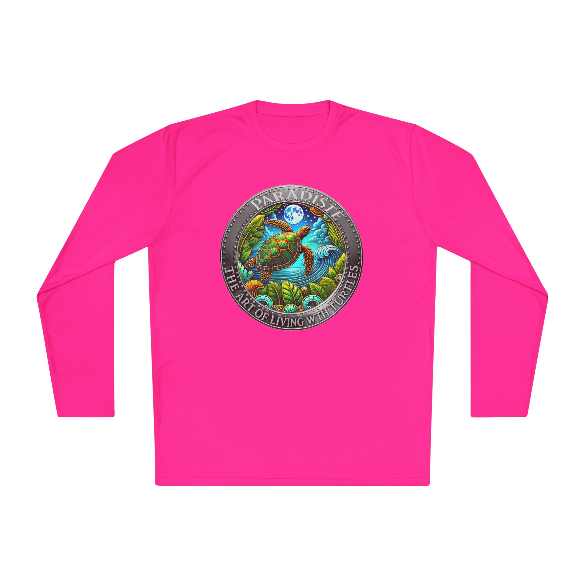 The Art of Living with Turtles Paradiste.com Long Sleeve Tee for Nature Lovers. - Image 73