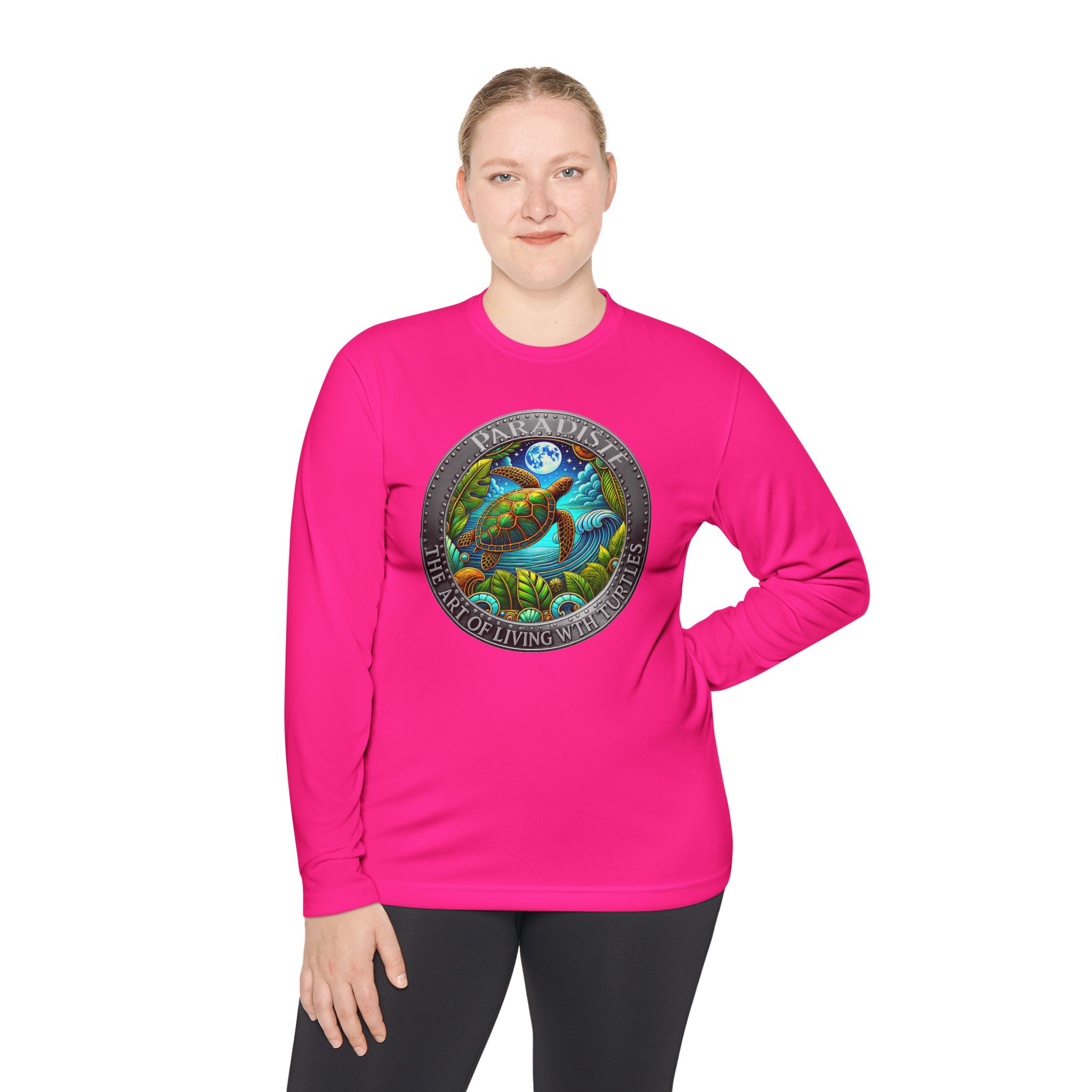 The Art of Living with Turtles Paradiste.com Long Sleeve Tee for Nature Lovers. - Image 76