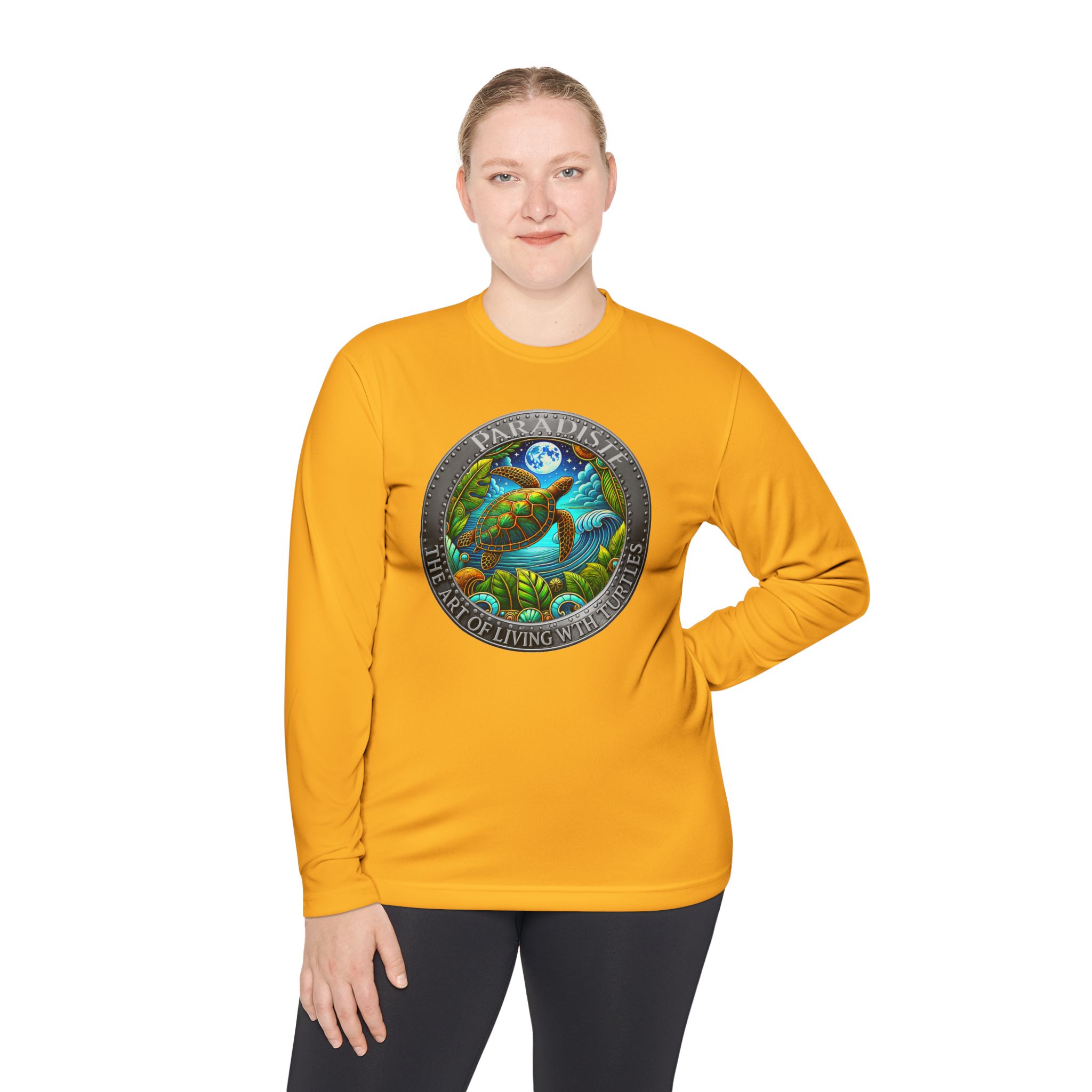 The Art of Living with Turtles Paradiste.com Long Sleeve Tee for Nature Lovers. - Image 28