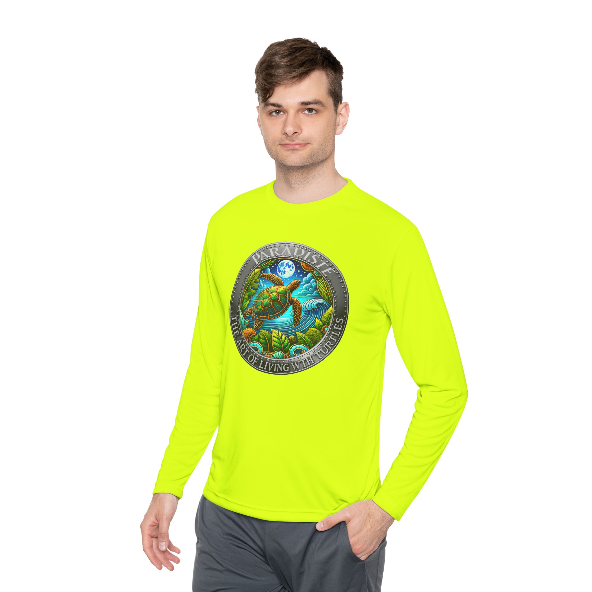The Art of Living with Turtles Paradiste.com Long Sleeve Tee for Nature Lovers. - Image 39