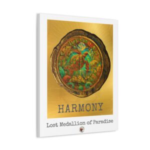 Canvas Art Print - HARMONY: Lost Medallion of Paradise RARE Artwork By Living Incognito (NFT included)