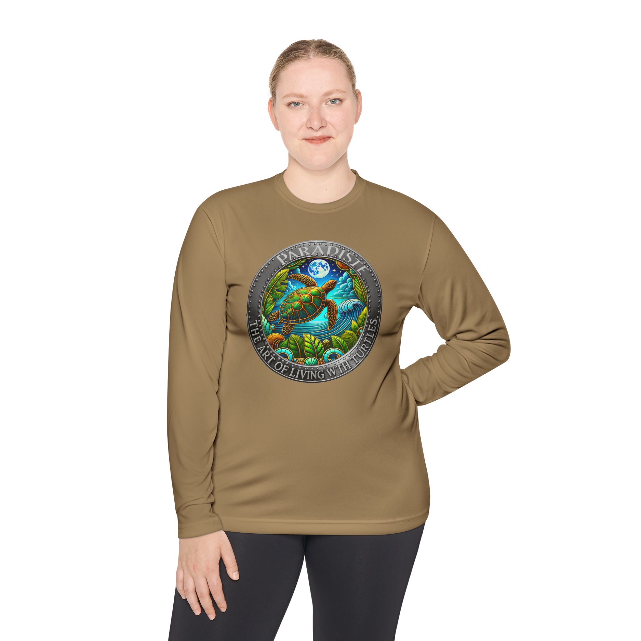 The Art of Living with Turtles Paradiste.com Long Sleeve Tee for Nature Lovers. - Image 24