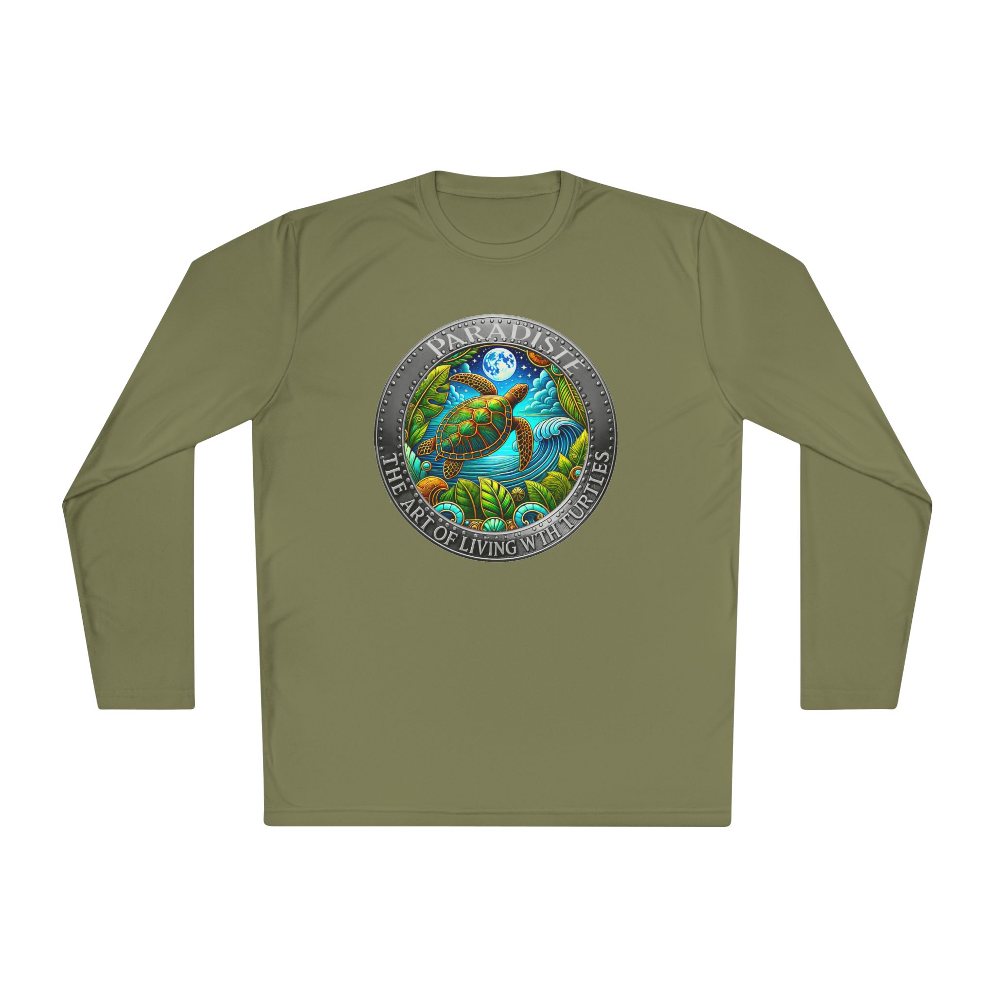 The Art of Living with Turtles Paradiste.com Long Sleeve Tee for Nature Lovers. - Image 41