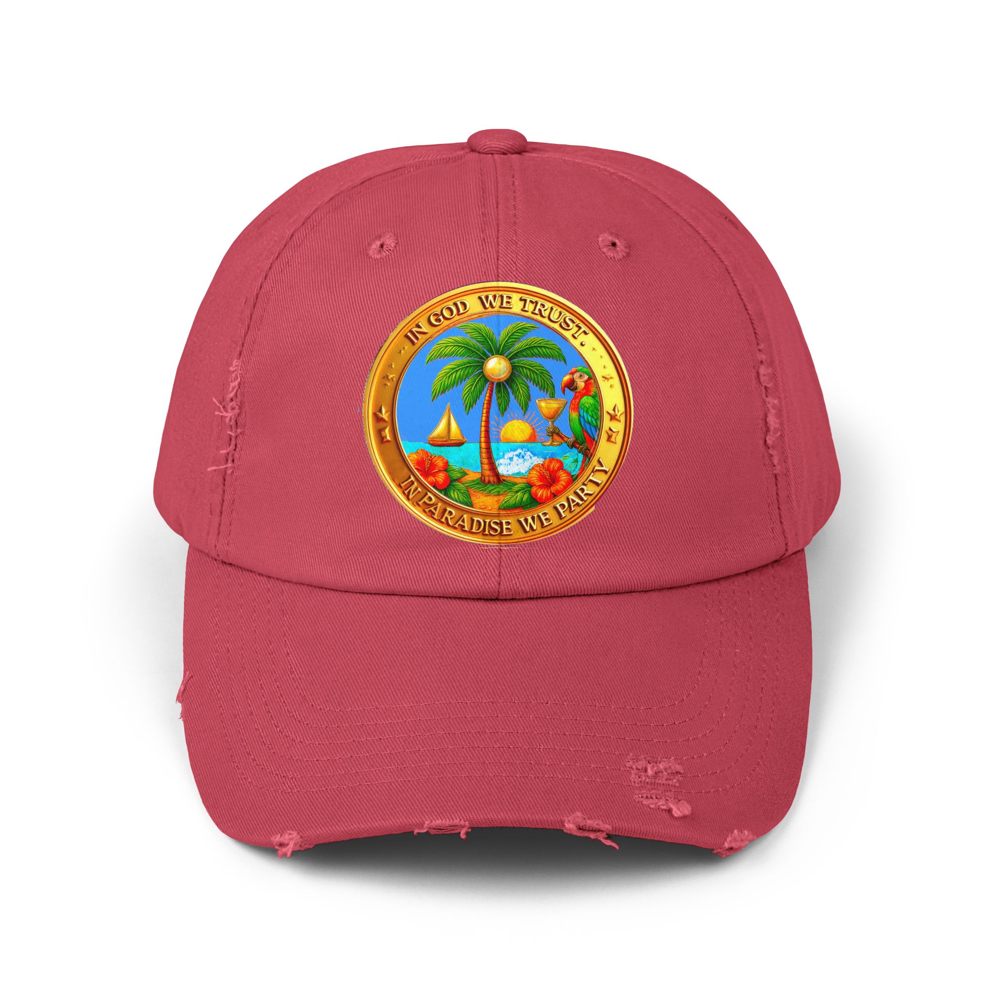 Party in Paradise Tropical Design, Casual Hat for Summer, Beach Day Accessory, Perfect Gift for Travelers, Trendy Headwear - Image 25