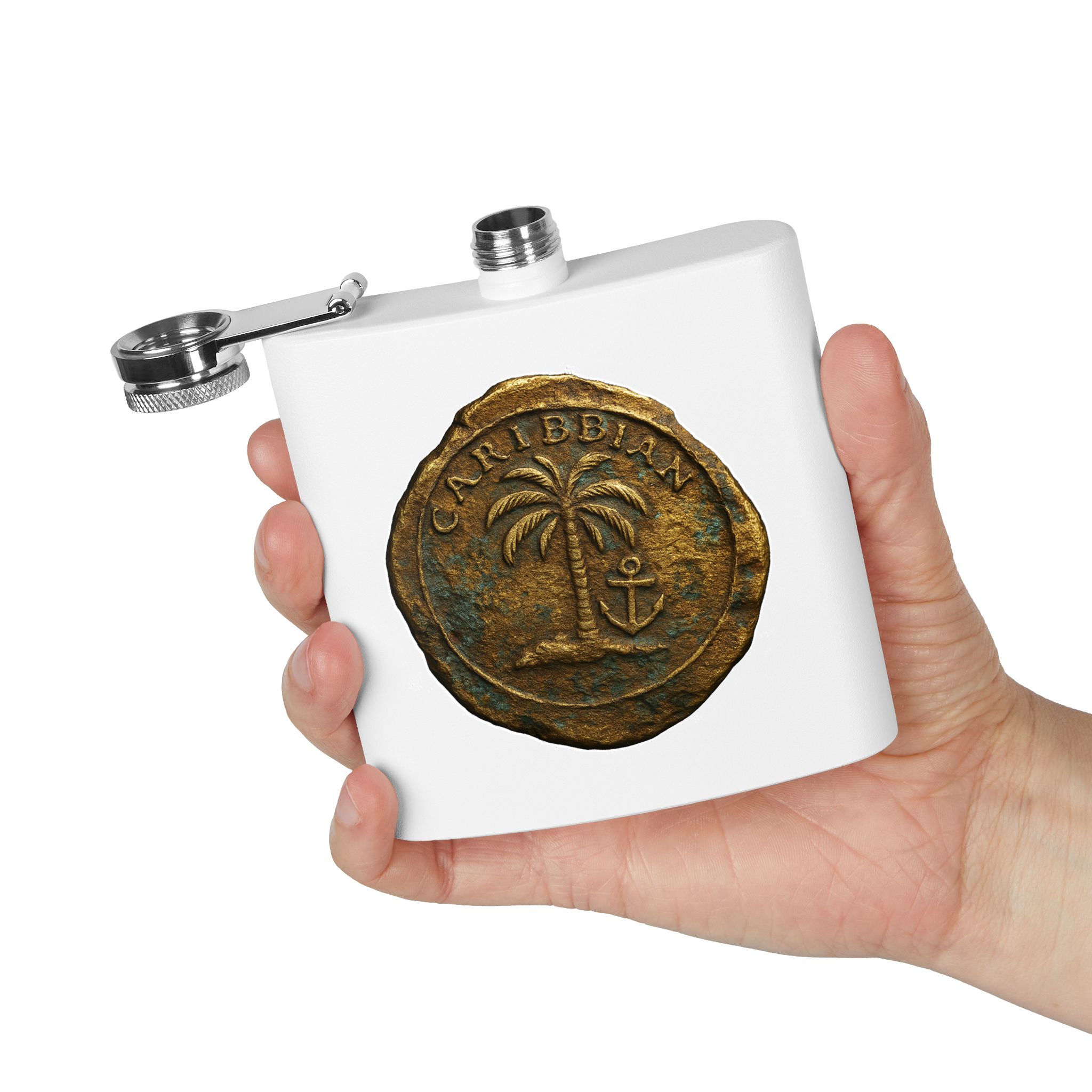 Every Pirate Needs a Flask Caribbean Themed Stainless Steel Flask, Perfect for Parties, and Adventures - Image 4