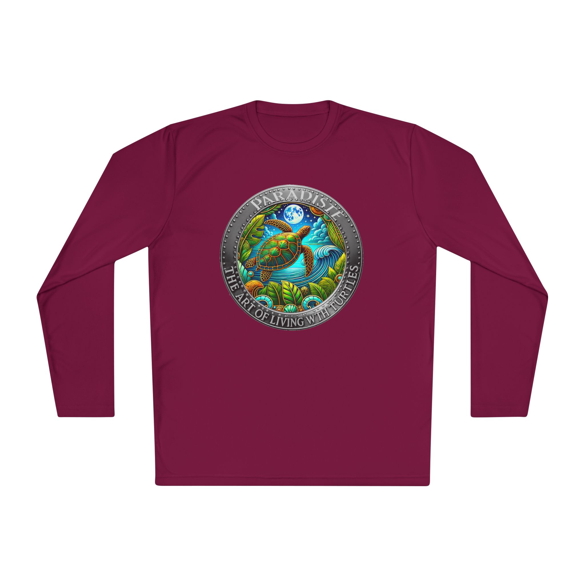 The Art of Living with Turtles Paradiste.com Long Sleeve Tee for Nature Lovers. - Image 81